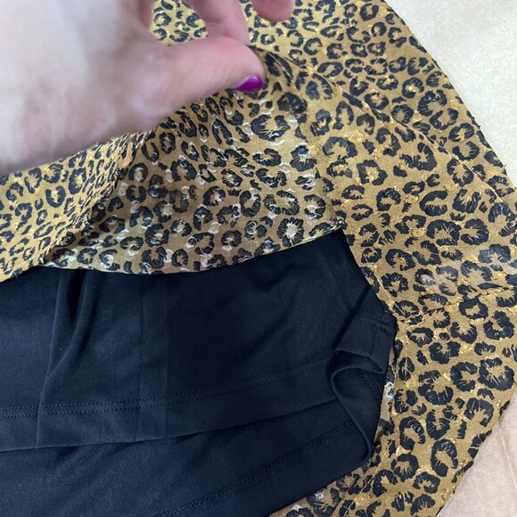 NWT DR2 Plus size 1X Long Sleeves Blouse animal print Hi Low New - Picture 5 of 12